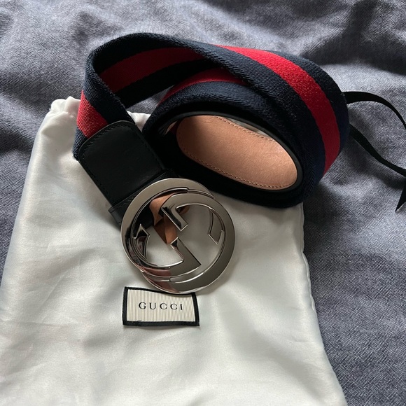 Authentic Gucci Web Belt with Dust-bag - Picture 3 of 3